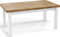 WFL GROUP Moderner Rechteckiger Ausziehbarer Esstisch - Platzsparend - Weißen Holzbeine - 140 bis 180 cm - Hergestellt in EU - 140 x 80 cm - Wotan Eiche