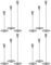 Lot de 12 bougeoirs Argent, bougeoirs piliers pour Bougies Coniques,Chandelier Conique pour Bougies 3/4 d'épaisseur et Bougies LED, Pour Dîner aux Chandelles, Décoration de Banquet de Fête de Mariage