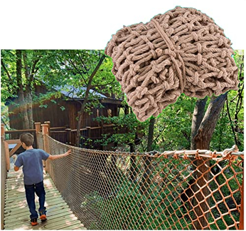 Sicherheitszaunnetz für Kinder, Haustiere, Katzen, Hanfseilnetz, Kletternetz for Kinder Strickleiter Scramble Net Gartenzaun Haustiere Grünpflanze Kletternetz Terrassen Geländer Treppen, Balkonschutzn
