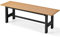 COSTWAY Gartenbank wetterfest, 2-Sitzer Sitzbank bis 300kg belastbar, Allwetter-Parkbank aus HDPE, Terrassenbank ohne Rückenlehne für Garten, Park, Balkon, 120 x 36 x 40,5 cm (Braun)