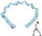 GIMIRO Fitness-Gummiband Segmentiertes Widerstandsband für Yoga Pilates Tanz Stretchband Rehabilitations Spannband (Blue - 11 Loops)