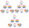 GALPADA 18 Stk Schwule Brosche Modebroschen Anstecknadel Aus Stoff Lgbtq-broschenstift Lgbt-reversstift Liebe Ist Liebesstift Emaille-brosche Gay-pride-brosche Hut Cool Fräulein Weißblech