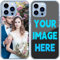 Customized Case for iPhone 15 15 pro 15 pro Max 14 14 plus 13 12 11 Case, Personalized Crystal Case Full body Rugged to Protect Phone Case with Your Own Picture Design. Clear
