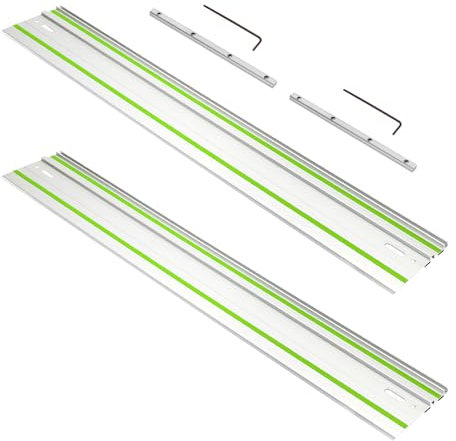Potoge 110in Track Saw Guide Rail for festool Track Saw, 55 x 2 Guide Rail with Connector for festool FS1400/2 Guide Rail, Perfect for festool Track Saw and Woodworking Longer Cuts, 2 Year Warranty