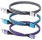 Short USB C Cable, 1.64ft/50cm 3Pack Type C Charger Cable Fast Charge USB A to C Lead for iPhone 16/15/15 Pro Max,Samsung S24/S23/S22/S21/S10/A35/A15/A55/A16/A13/A54/z flip 6,Huawei P40/P30,Pixel 9/8