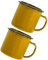 GRADENEVE 2 Tazas De Esmalte para Beber, Estilo Chino, para Té, De Metal, Vintage, para Café, De Metal, para Camping Y Oficina.
