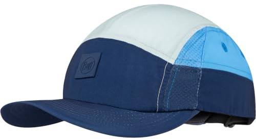 Buff®| Kappe 5 Panel Go Männlich Weiblich Erwachsene Flexibel, UPF50, Verstellbar, Nachhaltig, Leicht, Laufen, Recycelte Materialien, Komfortabel L/XL Blau
