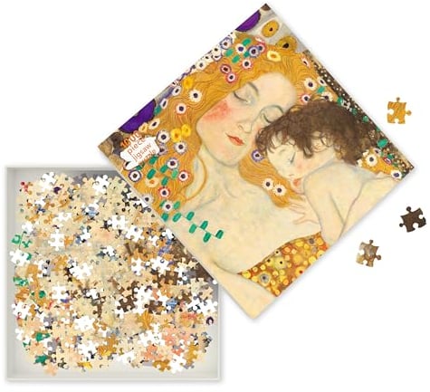 Puzzle - Gustav Klimt: Die drei Lebensalter einer Frau: Unser faszinierendes, hochwertiges 1.000-teiliges Puzzle (73,5 cm x 51,0 cm) in stabiler Kartonverpackung