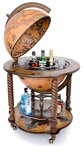 Unbekannt Große Bar Globe Drinks Cabinet mit Echtheitszertifikat