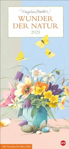 Marjolein Bastin: Wunder der Natur Kalender 2025: Wandkalender mit detailreichen Zeichnung. Liebevoll illustrierter Terminkalender 2025 zum Eintragen und Planen.