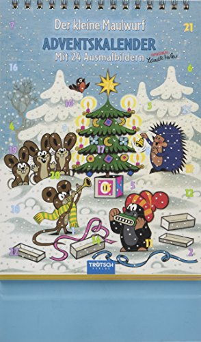 Adventskalender Der kleine Maulwurf: Mit 24 Bildern zum Ausmalen: Ausmal-Adventskalender