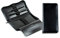 DELMON VARONE - Personalisierbares Federmäppchen Cambridge Top Grain Leder schwarz, Damen & Herren Echtleder Schreibgeräteetui, Federtasche mit Reißverschluss für 13 Schreibgeräte inkl. Schutzwand