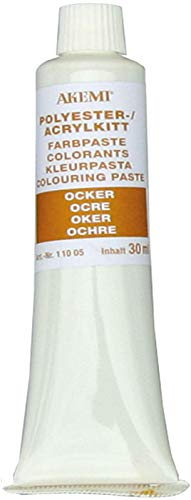 Akemi Farbpasten, ocker 11264, zum Einfärben von Marmorkitt Farbe, Farbkonzentrat, Kittfarbe einfärben und anpassen (ocker)