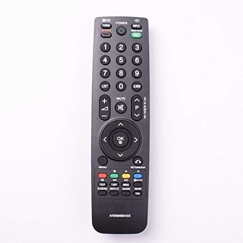 Calvas Remote Control for LG TV AKB69680403 32LG2100 32LH2000 32LH3000 32LD320 42LH35FD 42PQ20D 50PQ20D 22LU4010 26LH2010 Controller - (Color: Black)