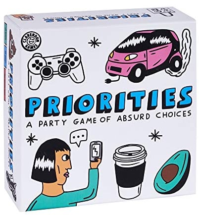 Clarendon Games Priorities Age 14+: The Hilarious New Party Game of Absurd Choices That Gets Everyone Laughing – Party Games for Adults and Teenagers- Card Games.
