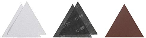 Original Einhell Delta-Schleifscheiben-Set (Trockenbauschleifer-Zubehör, 287x287x287 mm, 5x P80, Kletthaftung, passend für Einhell Trockenbauschleifer TE-DW 225 X)