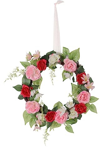 Rosenkranz Willkommen Wandkranz Deko Kranz 28 cm
