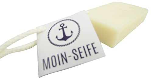 Seife MOIN - Blockseife - in creme und blau/Nordsee/Strand/Wasser/Meer (creme)