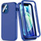 Hensinple Für iPhone 12 Mini Hülle, 360 Grad Rundumschutz handyhülle iPhone 12 mini Mit Eingebautem 9H Displayschutz, Stoßfest Schutzhülle iPhone 12 Mini Bumper Case Cover für iPhone 12 Mini-Blau