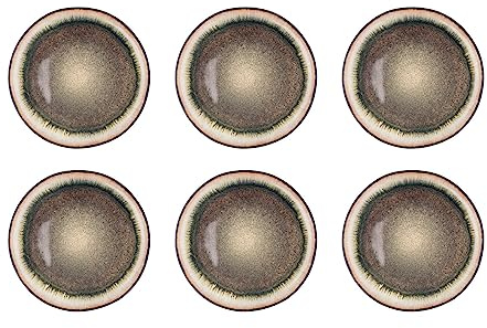 Bjorn Assiette IRIS Ø26cm - 6 pièces - Marron sauvage