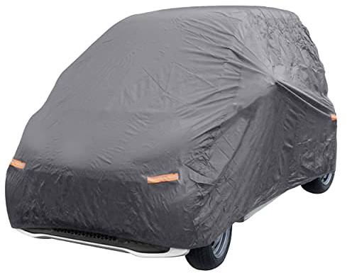 Auto Accessori Lupex - passgenaue Autoabdeckung für Smart 450 und 451, 100 g PEVA, wetterfest, grau, für den Innen- und Außenbereich