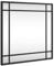 vidaXL Espejo de Pared Cuadrado de Hierro Negro 40x40 cm