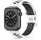 Wanme Armband für Apple Watch 49mm 46mm 45mm 44mm 42mm 41mm 40mm 38mm, Silikon Armband für iWatch Series 10 9 8 7 6 5 4 3 SE Ultra (Weiß/schwarz, 42mm(Series 3 2 1)/44mm/45mm/46mm/49mm)