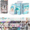 ELEFAD Ateez SK Ive Baby Monster GIDLE Twice SVT ENHYPEN Neues Album 60 Laserkarten und 64 Aufkleber Geschenk Set für Fans (GIDEL)