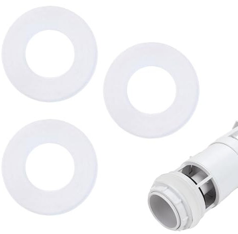 3PCS Flush Valve Seal Replacement Toilet Cistern Seal Diaphragm Washer Water Stop Gaskets Parts Flush Valve Base Sealing Washer Clear Rubber Rings Toilet Flush Seal for Geberit 816.418.00.1