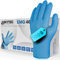Skytec Premium Blue Nitrile Gloves - Pack of 100 Latex-Free Disposable Gloves - Non-Sterile Surgical Gloves for Medical, Food, & Cleaning - EN 455/374 PPE Certified - Xtra-Large