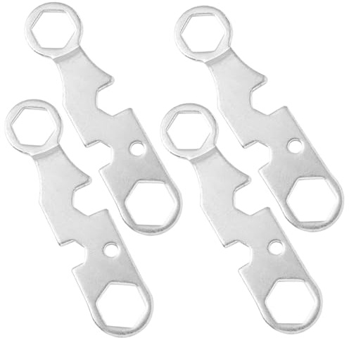 PAMINGONO 4 Stück Skateboard Reparaturset Skate Tool aus Robustem Material mit Multifunktions Schraubenschlüssel für Achsmuttern und Kingpin Mutter Tragbares Skateboard Werkzeug