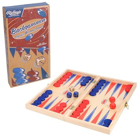 Ridley’s | House of Novelties - Backgammon | Classic Board Game | Ages 10+ | 2 Players