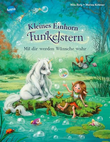 Kleines Einhorn Funkelstern (2). Mit dir werden Wünsche wahr: Bilderbuch mit Silberfolie auf dem Cover und auf allen Innenseiten