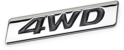 DSYCAR 3D Metall 4WD Auto Aufkleber Logo Emblem Abzeichen Aufkleber Aufkleber Auto Styling DIY Dekoration Zubehör für Universal Cars Moto Fahrrad Auto Styling Dekorative Zubehör (#1)