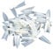 Brussels08 500 Pcs Sharp Acrylic Faux Nail Tips Stiletto Nail Tips Nail Art Paint Practice Polish Display Palette Natural Half Cover False Nail Art Tips for Women Girls Nail Salon Natural