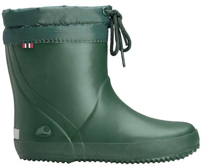 Viking Alv Indie Warm, Stivali di Gomma Unisex - Bambini e ragazzi, Verde Dark Green, 30 EU