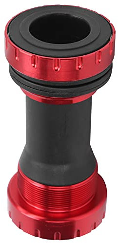 SUNGOOYUE Movimento Centrale per Bici, Movimento Centrale Movimento Centrale in Lega di Alluminio 1.37x24T 68-73mm per Mountain Bike da Strada(Rosso)