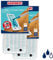 Leifheit 2er Set Wischbezug CLEAN Twist M Micro Duo, für alle Bodenarten, Bodenwischer Ersatzbezug für ideale Schmutzaufnahme Dank 2-Faser-System, Mikrofaser Putzlappen ideal für Fliesen und Laminat