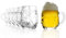 Oberglas Stölzle Bierkrug Landsberg / 6er Set Bierkrüge 0,5 Liter/Stabiler Bier Krug/Biergläser 0,5 Liter aus Soda Lime Glas/Bierseidel 0,5l Spülmaschinengeeignet