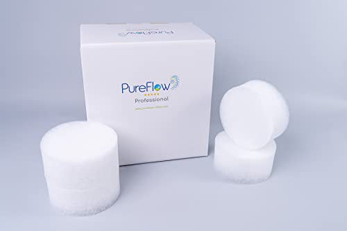PureFlow Cartucho de filtro Ø10 de (4 filtros), incluye almohadilla de filtro, apto para cartuchos de filtro, Easy Quickpools y Bestway talla I Tipo 58092, bolas de filtro, etc