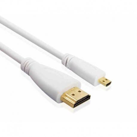 Cabo Raspberry Pi Micro HDMI a HDMI Macho 1m Branco