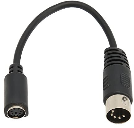 Tastatur Maus Adapterkabel für PS2, 5 poliger DIN Stecker auf 6 polige DIN Buchse, Konverterkabel, 0,15 M