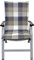 Niedriglehner Auflage 2er Set Gartenstühle 98x50 cm Grau-Blau WAOCMA - Made in EU mit ÖkoTex100 (98x50x6cm (2er Pack))