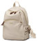 Stylish Rucksack für Damen Mädchen Lässig ReiseRucksack Tagesrucksack Mini Rucksack Handtasche Nylon-Buchtasche (Aprikose)