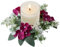 Ostern Blumenkerzenringe 25,4 cm Kleiner Kerzenkranz Künstliche Kerzenringe Für Säulen Hortensien Kerzenringe Kränze Für Tische Zuhause Tür Weinrot