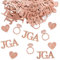 COLOFALLA JGA Deko Rosegold Tischdekoration Accessoires Frauen Konfetti Glitzer Hochzeit Tischdeko Team Braut Party Deko
