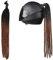 PTNKUIIY Motorrad Helm Zöpfe, Helm Haar Zubehör mit Saugnapf Haarschmuck für Fahrrad Motorrad Roller Helm Zubehör