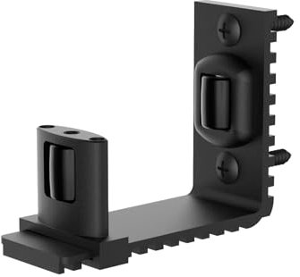TSMST Guía de suelo para puerta corredera de granero, guía ajustable para puerta de granero, rodillo para puerta de granero de 5 cm de grosor máximo, guía de rodillo inferior para puerta de granero