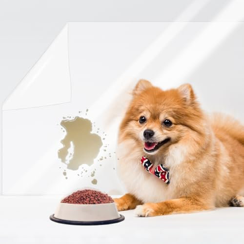 LUPATDY Elektrostatische Wandschutzfolie,Spritzschutz Hund Wandschutz-Folie Wand Transparent,Wandschutzfolie Selbstklebend-Wandschutzfolie für Wände,Küchen,Möbel,Büros (40cmx300cmx0.15mm)