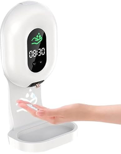 Seifenspender Automatisch mit Sensor Infrarot Wandmontage - 350ml/11.8oz Berührungsloser Handwaschspender mit USB Aufladung - IPX5 Wasserdichter Elektrischer Flüssig Seifenspender für Bad Küche Büro